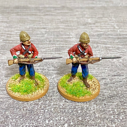 2x 28mm 24th Regt Of Foot Painted Plastic Miniatures Zulu 1879 War Games #9