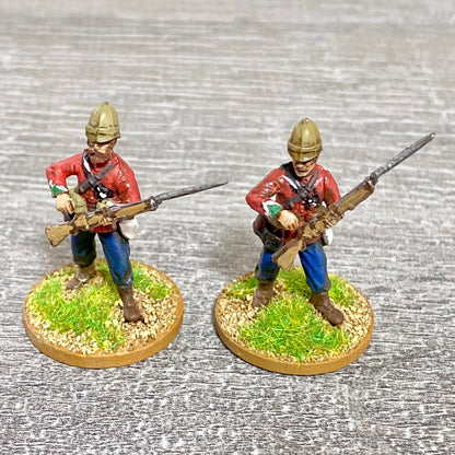 2x 28mm 24th Regt Of Foot Painted Plastic Miniatures Zulu 1879 War Games #10