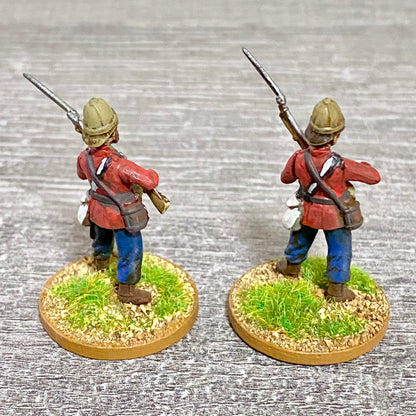 2x 28mm 24th Regt Of Foot Painted Plastic Miniatures Zulu 1879 War Games #10