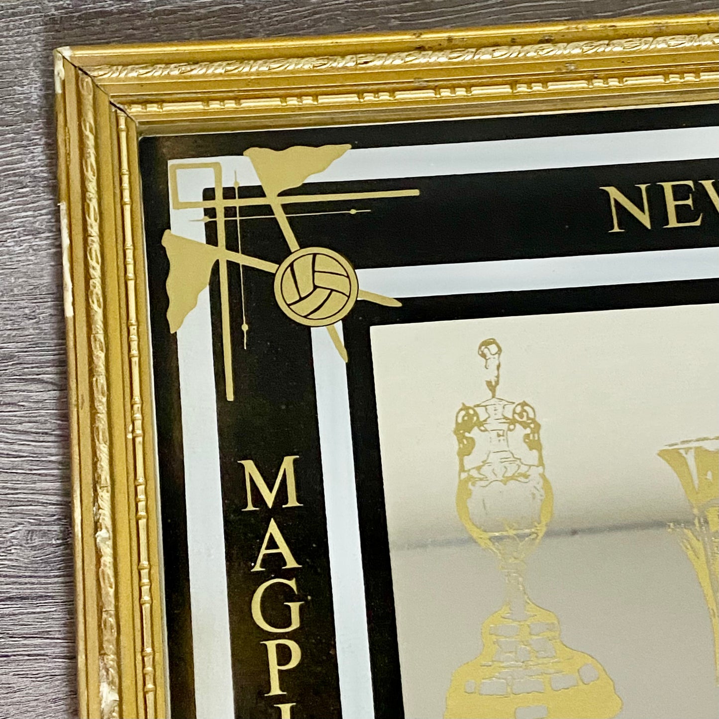 Vintage Newcastle United FC St James Park Honour Collectible Mirror Framed Rare