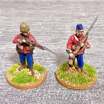2x 28mm 24th Regt Of Foot Painted Plastic Miniatures Zulu 1879 War Games #11