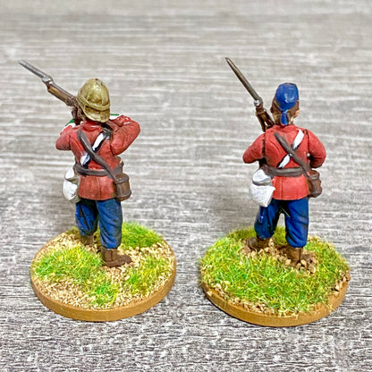 2x 28mm 24th Regt Of Foot Painted Plastic Miniatures Zulu 1879 War Games #11