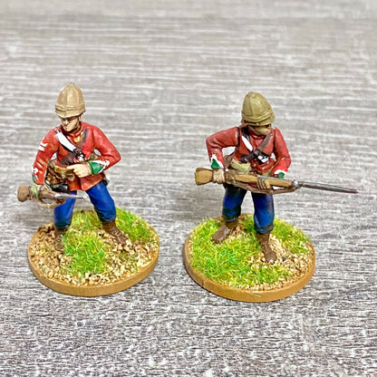 2x 28mm 24th Regt Of Foot Painted Plastic Miniatures Zulu 1879 War Games #12