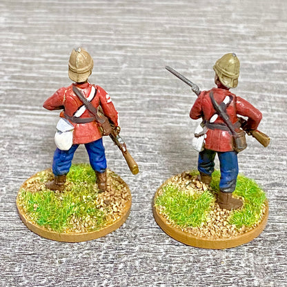 2x 28mm 24th Regt Of Foot Painted Plastic Miniatures Zulu 1879 War Games #12