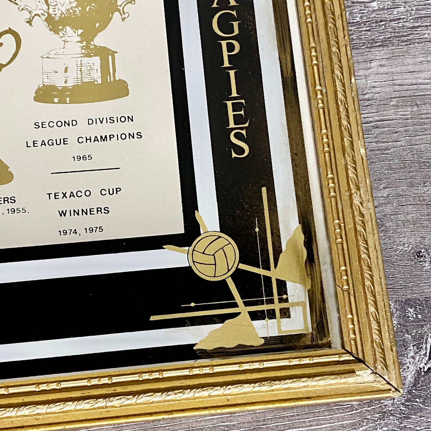 Vintage Newcastle United FC St James Park Honour Collectible Mirror Framed Rare