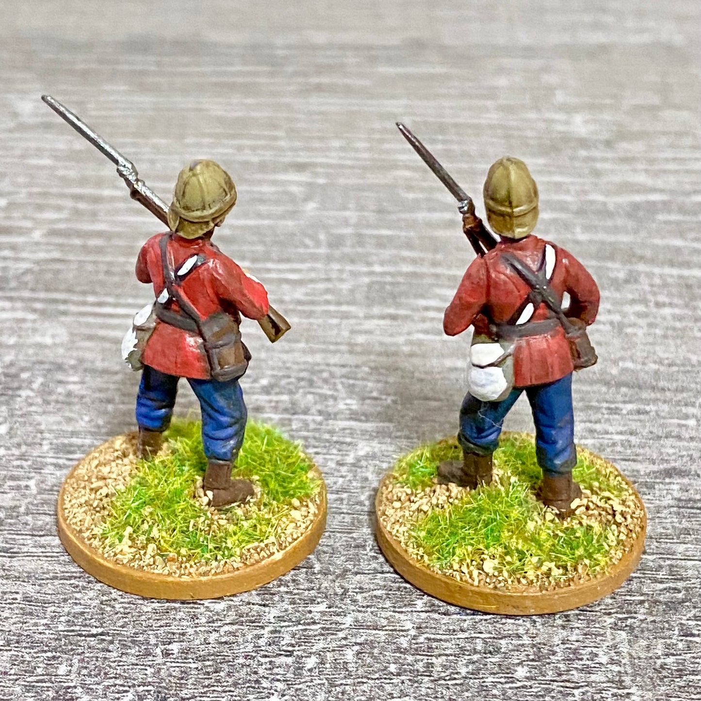 2x 28mm 24th Regt Of Foot Painted Plastic Miniatures Zulu 1879 War Games #13