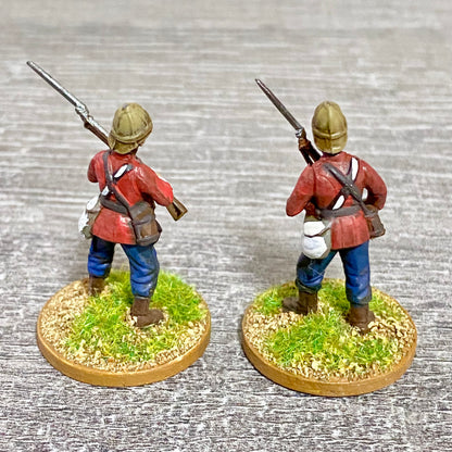 2x 28mm 24th Regt Of Foot Painted Plastic Miniatures Zulu 1879 War Games #13