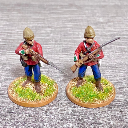 2x 28mm 24th Regt Of Foot Painted Plastic Miniatures Zulu 1879 War Games #15