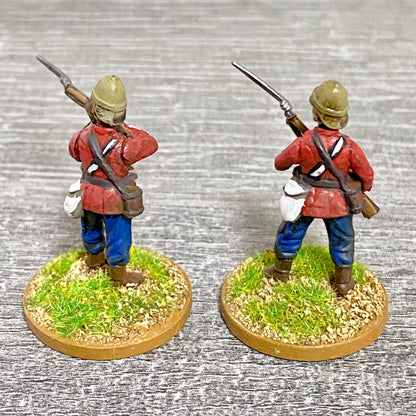 2x 28mm 24th Regt Of Foot Painted Plastic Miniatures Zulu 1879 War Games #15