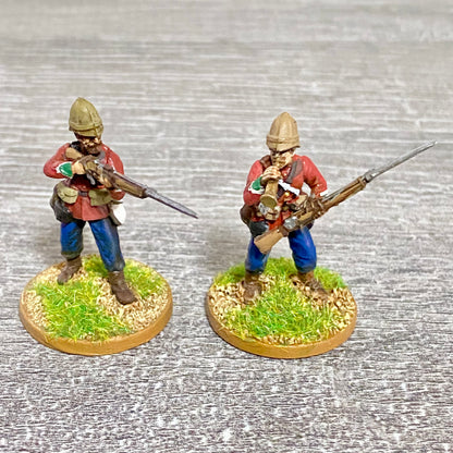 2x 28mm 24th Regt Of Foot Painted Plastic Miniatures Zulu 1879 War Games #16