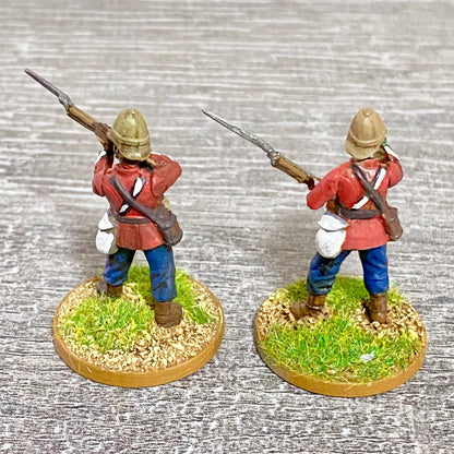 2x 28mm 24th Regt Of Foot Painted Plastic Miniatures Zulu 1879 War Games #16