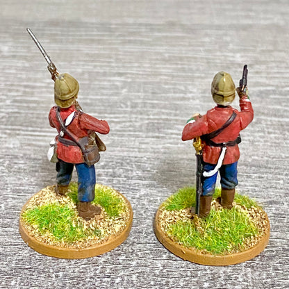 2x 28mm 24th Regt Of Foot Painted Plastic Miniatures Zulu 1879 War Games #17