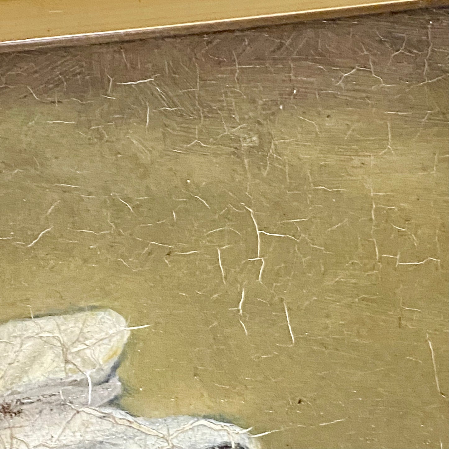 Antique Portrait Of Lady Holding Flowers Oil On Board Painting Victorian Framed