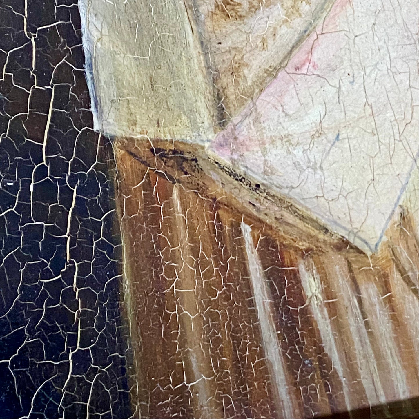 Antique Portrait Of Lady Holding Flowers Oil On Board Painting Victorian Framed