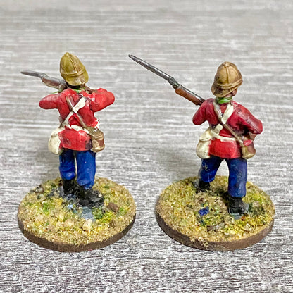 2x 28mm 24th Regt Of Foot Painted Plastic Miniatures Figs Zulu 1879 Wargames #2