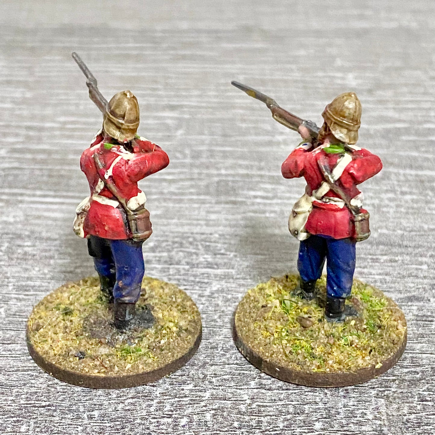 2x 28mm 24th Regt Of Foot Painted Plastic Miniatures Figs Zulu 1879 Wargames #3