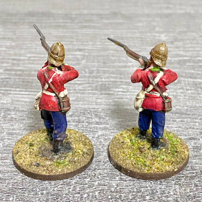 2x 28mm 24th Regt Of Foot Painted Plastic Miniatures Figs Zulu 1879 Wargames #3