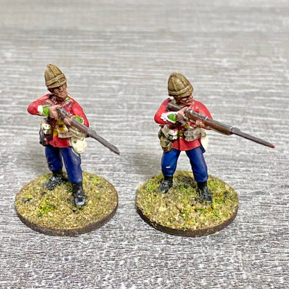 2x 28mm 24th Regt Of Foot Painted Plastic Miniatures Figs Zulu 1879 Wargames #4
