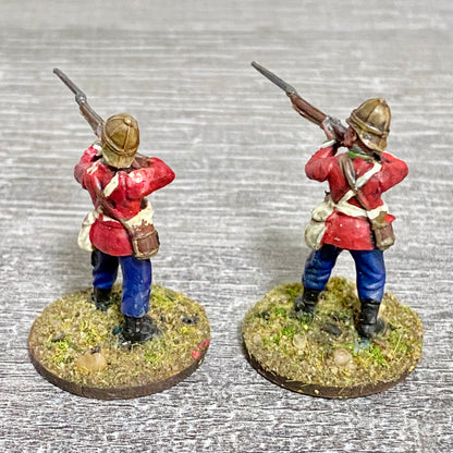 2x 28mm 24th Regt Of Foot Painted Plastic Miniatures Figs Zulu 1879 Wargames #4