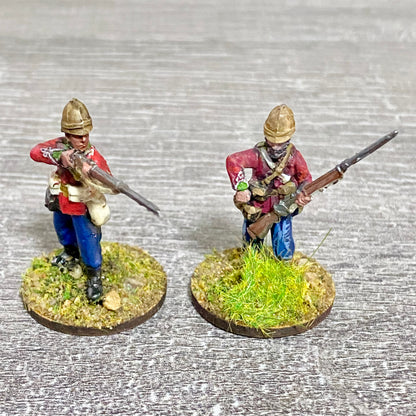 2x 28mm 24th Regt Of Foot Painted Plastic Miniatures Figs Zulu 1879 Wargames #6