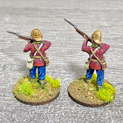 2x 28mm 24th Regt Of Foot Painted Plastic Miniatures Figs Zulu 1879 Wargames #7