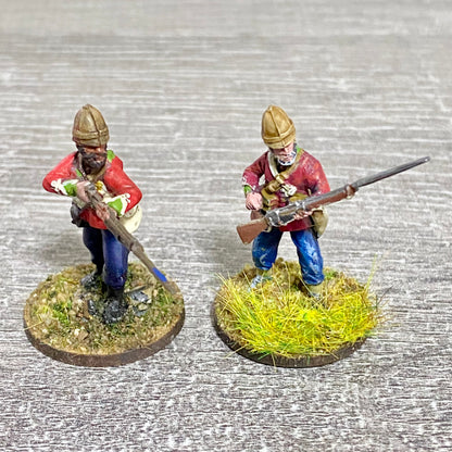 2x 28mm 24th Regt Of Foot Painted Plastic Miniatures Figs Zulu 1879 Wargames #8