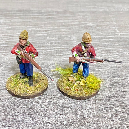 2x 28mm 24th Regt Of Foot Painted Plastic Miniatures Figs Zulu 1879 Wargames #9