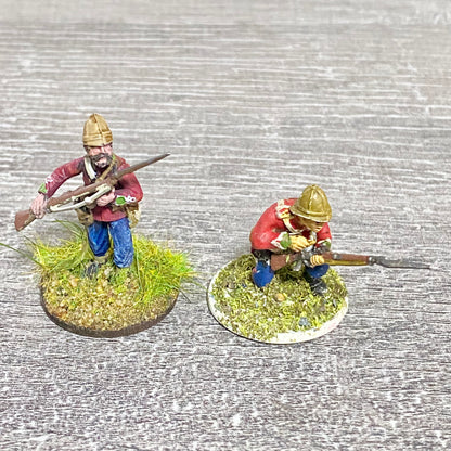 2x 28mm 24th Regt Of Foot Painted Plastic Miniatures Figs Zulu 1879 Wargames #10