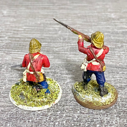 2x 28mm 24th Regt Of Foot Painted Plastic Miniatures Figs Zulu 1879 Wargames #11