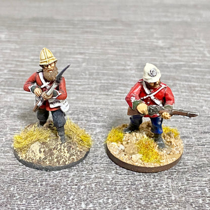 2x 28mm 24th Regt Of Foot Painted Plastic Miniatures Figs Zulu 1879 Wargames #15