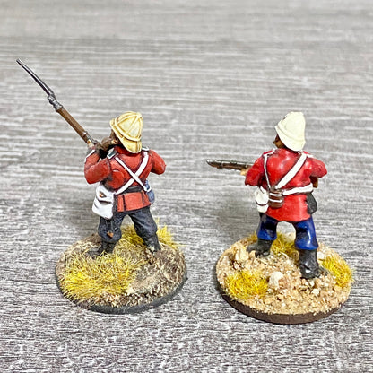 2x 28mm 24th Regt Of Foot Painted Plastic Miniatures Figs Zulu 1879 Wargames #15