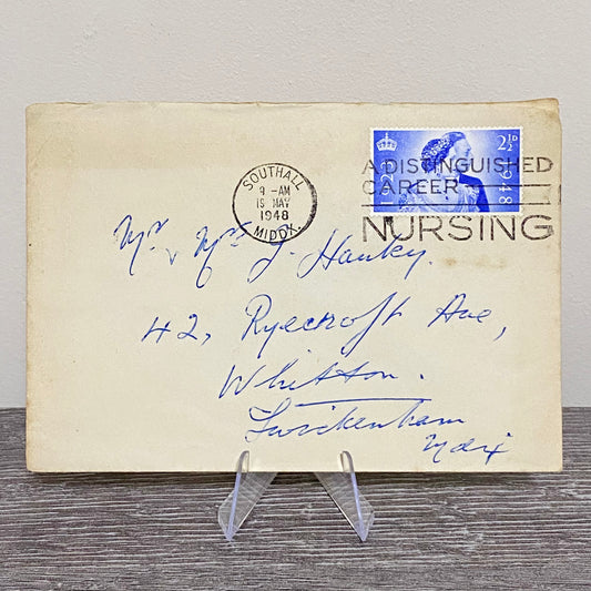 1948 Cover From Southall A Distinguished Career Nursing Slogan Signed 19 May