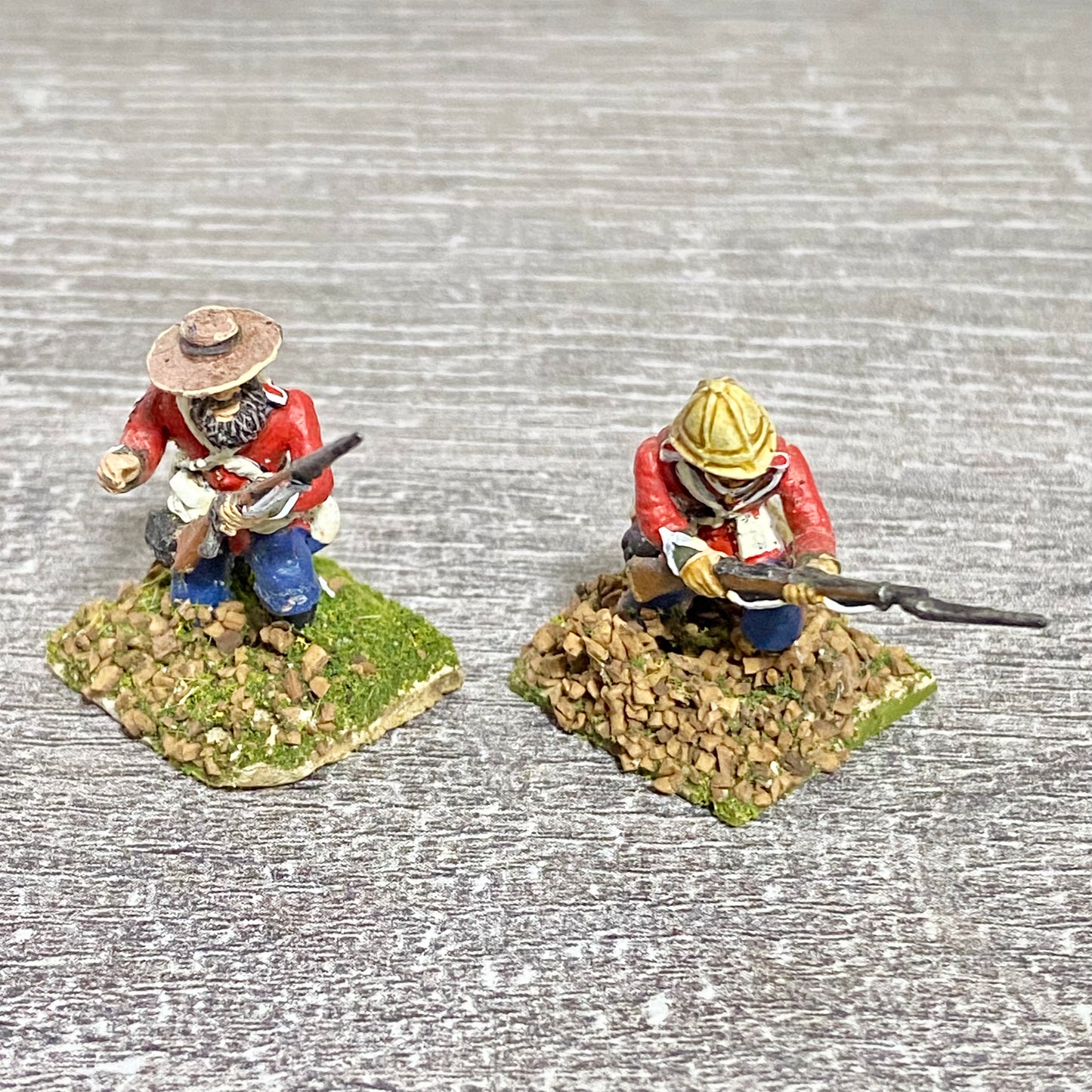 2x 28mm 24th Regt Of Foot Painted Plastic Miniatures Zulu 1879 Warlord Games #2