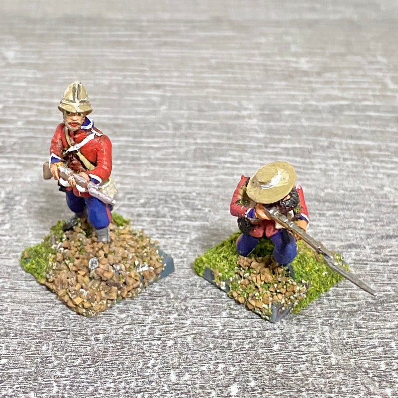 2x 28mm 24th Regt Of Foot Painted Plastic Miniatures Zulu 1879 Warlord Games #5
