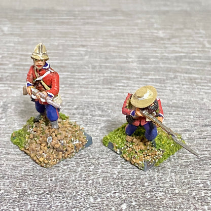 2x 28mm 24th Regt Of Foot Painted Plastic Miniatures Zulu 1879 Warlord Games #5
