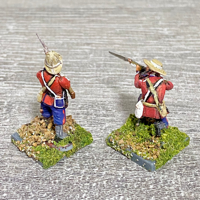 2x 28mm 24th Regt Of Foot Painted Plastic Miniatures Zulu 1879 Warlord Games #5