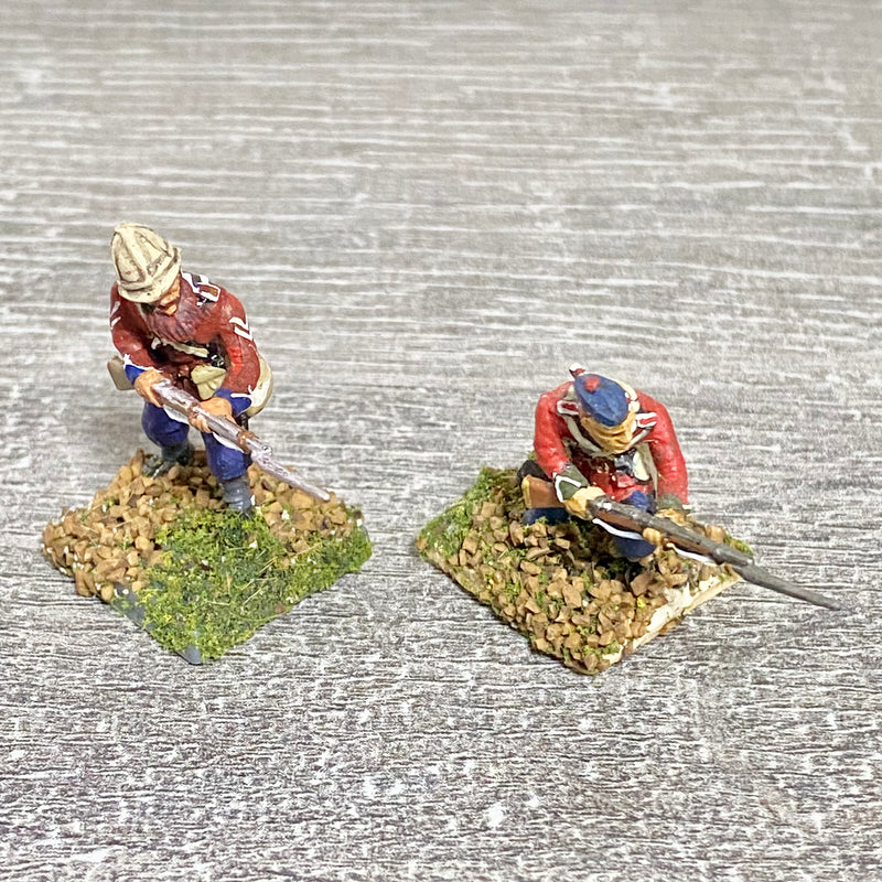 2x 28mm 24th Regt Of Foot Painted Plastic Miniatures Zulu 1879 Warlord Games #6