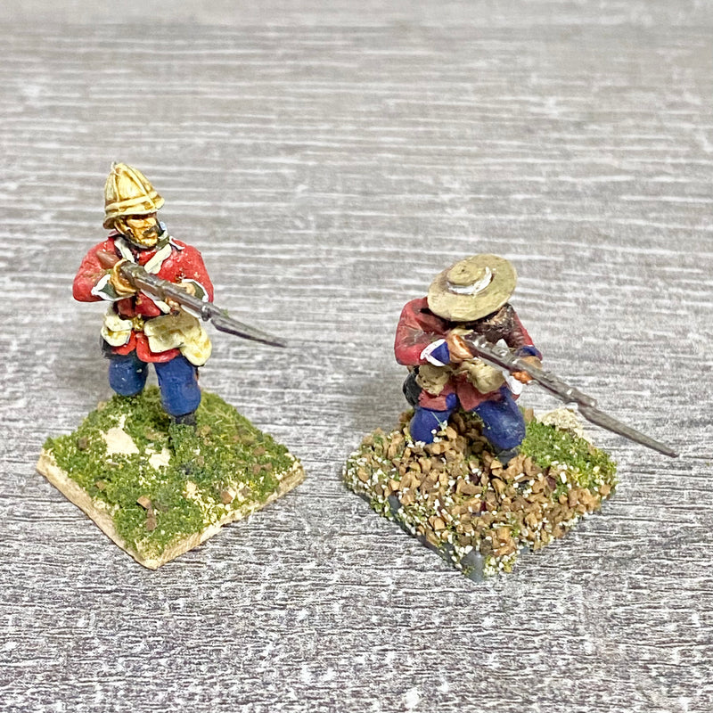 2x 28mm 24th Regt Of Foot Painted Plastic Miniatures Zulu 1879 Warlord Games #7