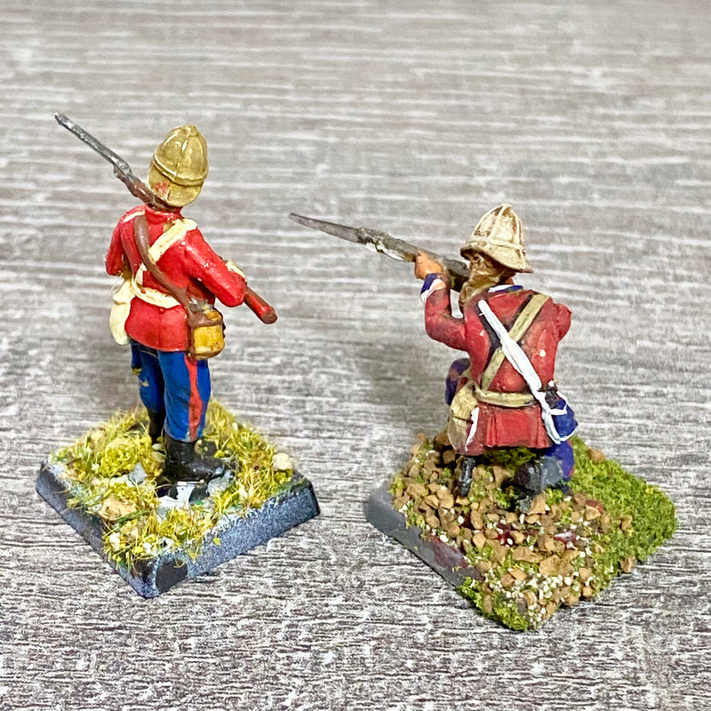 2x 28mm 24th Regt Of Foot Painted Plastic Miniatures Zulu 1879 Warlord Games #8