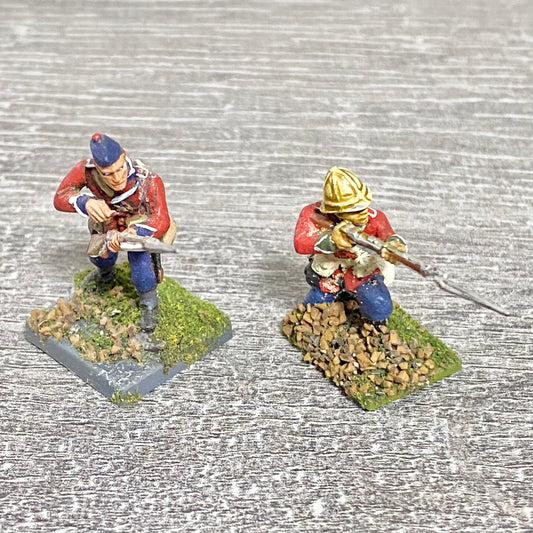2x 28mm 24th Regt Of Foot Painted Plastic Miniatures Zulu 1879 Warlord Games #9