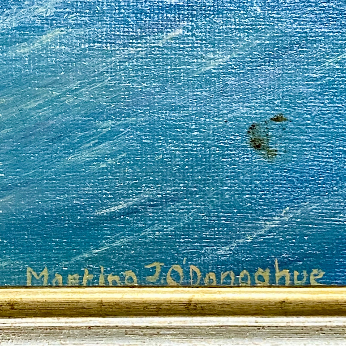 Vintage Seascape Boat Oil On Board Painting Signed Martina J O’Donoghue Framed