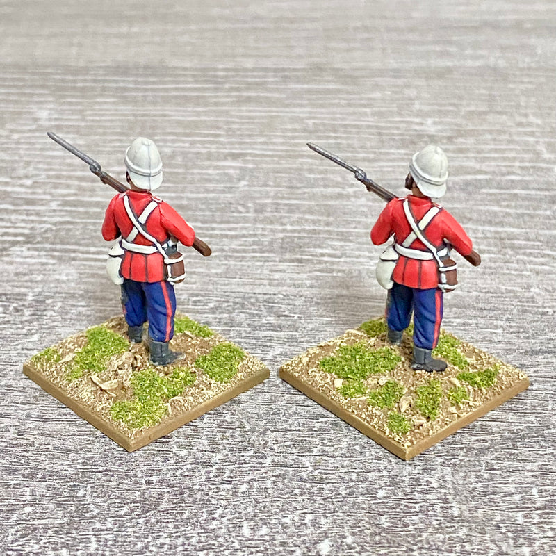 2x 28mm 24th Regt Of Foot Painted Plastic Miniatures Zulu 1879 Warlord Games #10