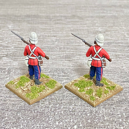 2x 28mm 24th Regt Of Foot Painted Plastic Miniatures Zulu 1879 Warlord Games #10