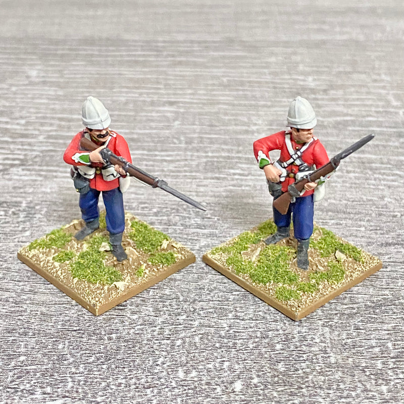 2x 28mm 24th Regt Of Foot Painted Plastic Miniatures Zulu 1879 Warlord Games #11