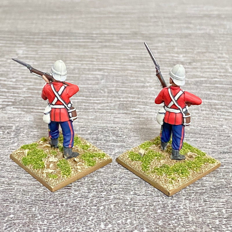 2x 28mm 24th Regt Of Foot Painted Plastic Miniatures Zulu 1879 Warlord Games #11