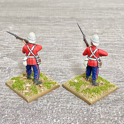 2x 28mm 24th Regt Of Foot Painted Plastic Miniatures Zulu 1879 Warlord Games #11