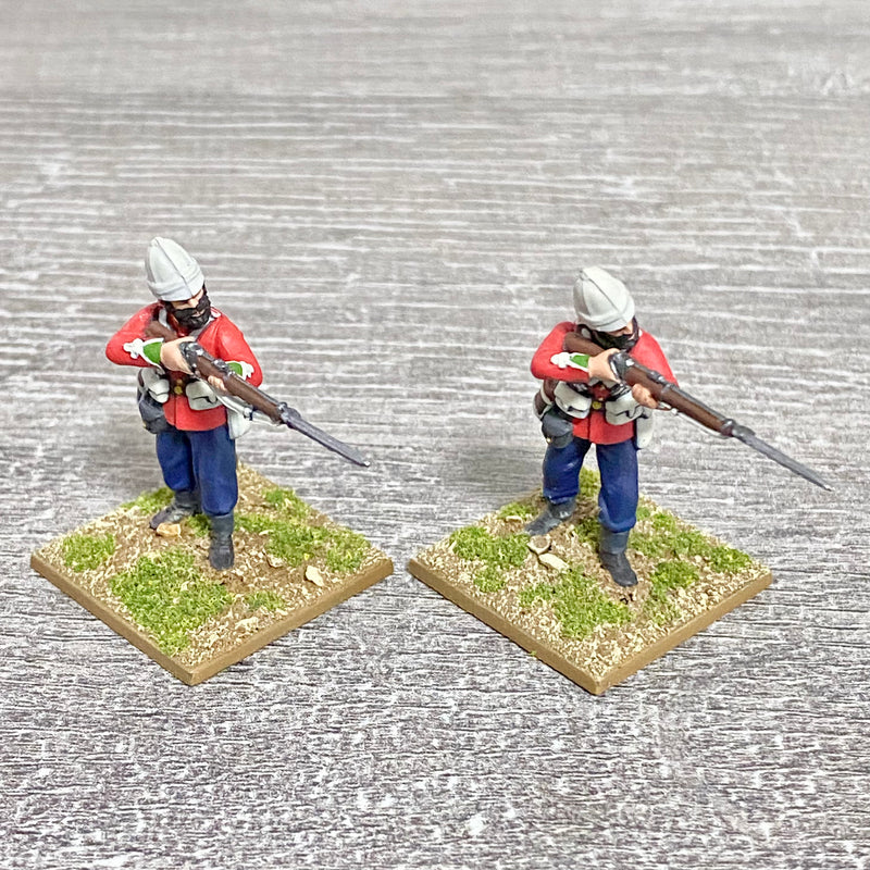 2x 28mm 24th Regt Of Foot Painted Plastic Miniatures Zulu 1879 Warlord Games #12