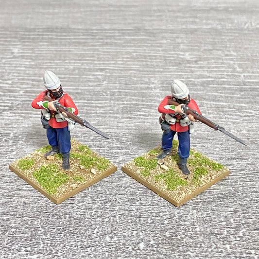 2x 28mm 24th Regt Of Foot Painted Plastic Miniatures Zulu 1879 Warlord Games #12