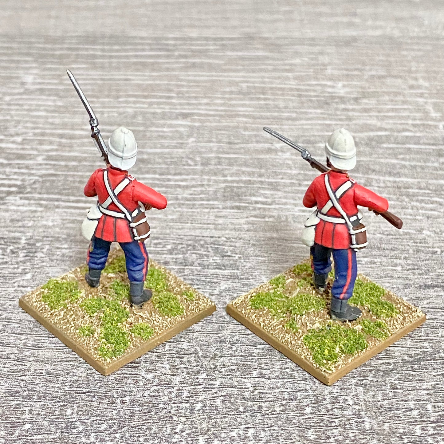 2x 28mm 24th Regt Of Foot Painted Plastic Miniatures Zulu 1879 Warlord Games #13