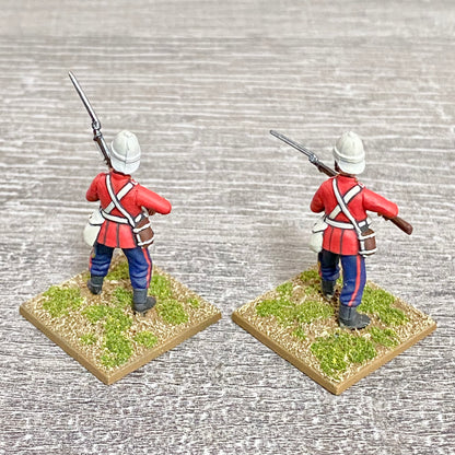 2x 28mm 24th Regt Of Foot Painted Plastic Miniatures Zulu 1879 Warlord Games #13